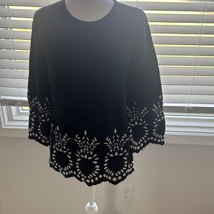 Alfani Elegant Black and White Women's sweater size S